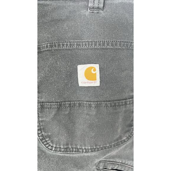 Carhartt Relaxed Fit Canvas Carpenter Work Pants Black Men’s Size 33x32 * Flaws - Picture 8 of 10